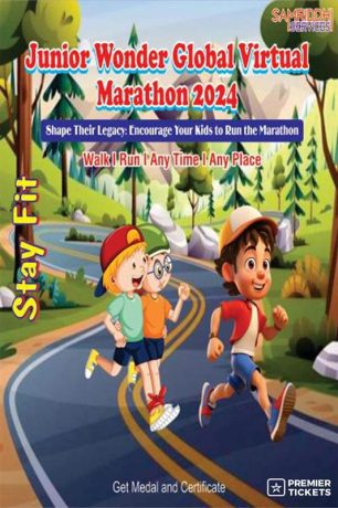 Junior Wonder Virtual Marathon for Kids – 6th April 2025