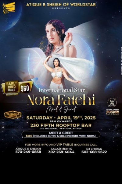 Nora Fatehi Meet & Greet Live in New York 2025