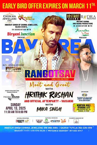 Rangostav Holi Meet and Greet with Hrithik Roshan - After Party Concert by Mika Singh 13th April 2025 Rangostav Holi Meet and Greet with Hrithik Roshan - After Party Concert by Mika Singh 13th April 2025