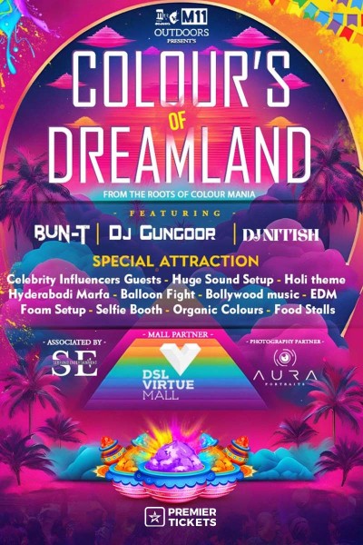Colours Of Dreamland - Holi Celebration Hyderabad 2025 Colours Of Dreamland - Holi Celebration Hyderabad 2025