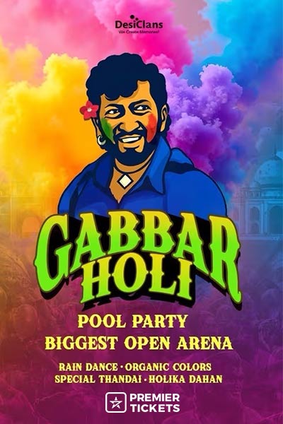 Gabbar Holi Fest – 15th March 2025