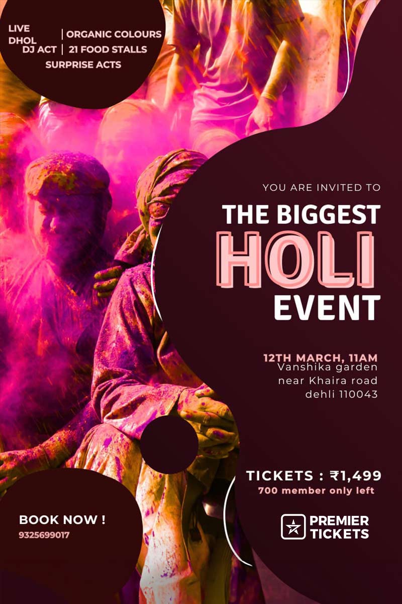 The Biggest Holi Event 2025 - Delhi