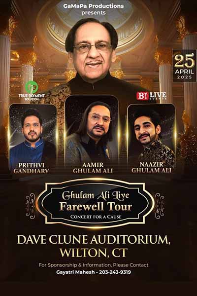 Ghulam Ali Live Farewell Tour at Wilton 2025 Ghulam Ali Live Farewell Tour at Wilton 2025