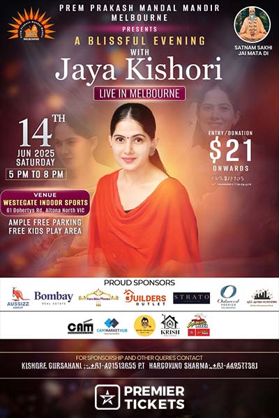 A Blissful Evening with Jaya Kishori Ji - Melbourne 2025