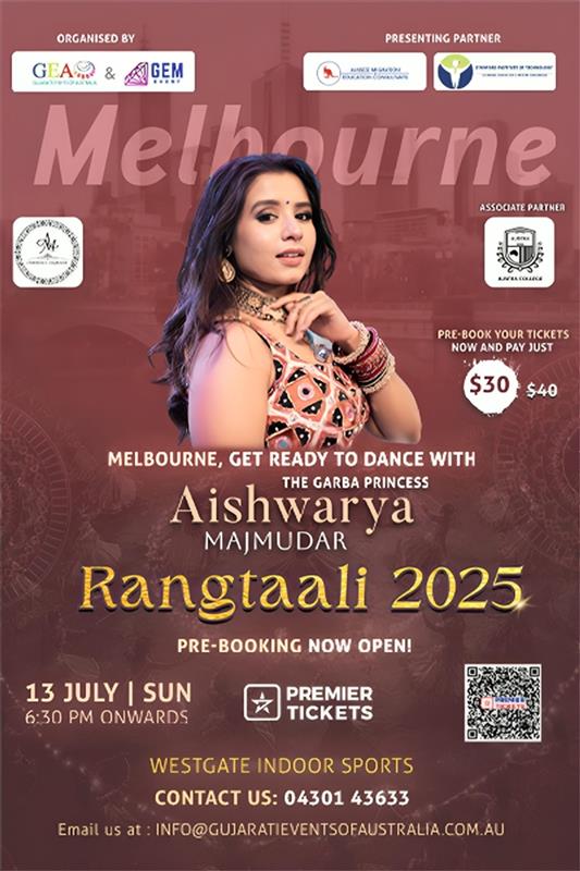Rangtaali 2025 With Aishwarya Majumdar in Melbourne Rangtaali 2025 With Aishwarya Majumdar in Melbourne