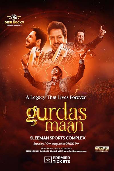Gurdas Maan Saab - Australia & New Zealand Tour 2025
