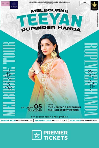 Melbourne Teeyan With Rupinder Handa 2025 Melbourne Teeyan With Rupinder Handa 2025