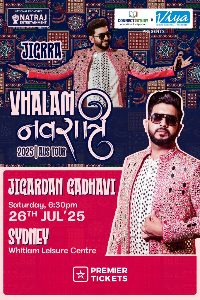 Vhalam Navratri 2025 With Jigardan Gadhavi in Sydney
