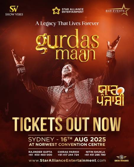 Gurdas Maan Live in Sydney - Yaar Punjab Tour 2025 Gurdas Maan Live in Sydney - Yaar Punjab Tour 2025