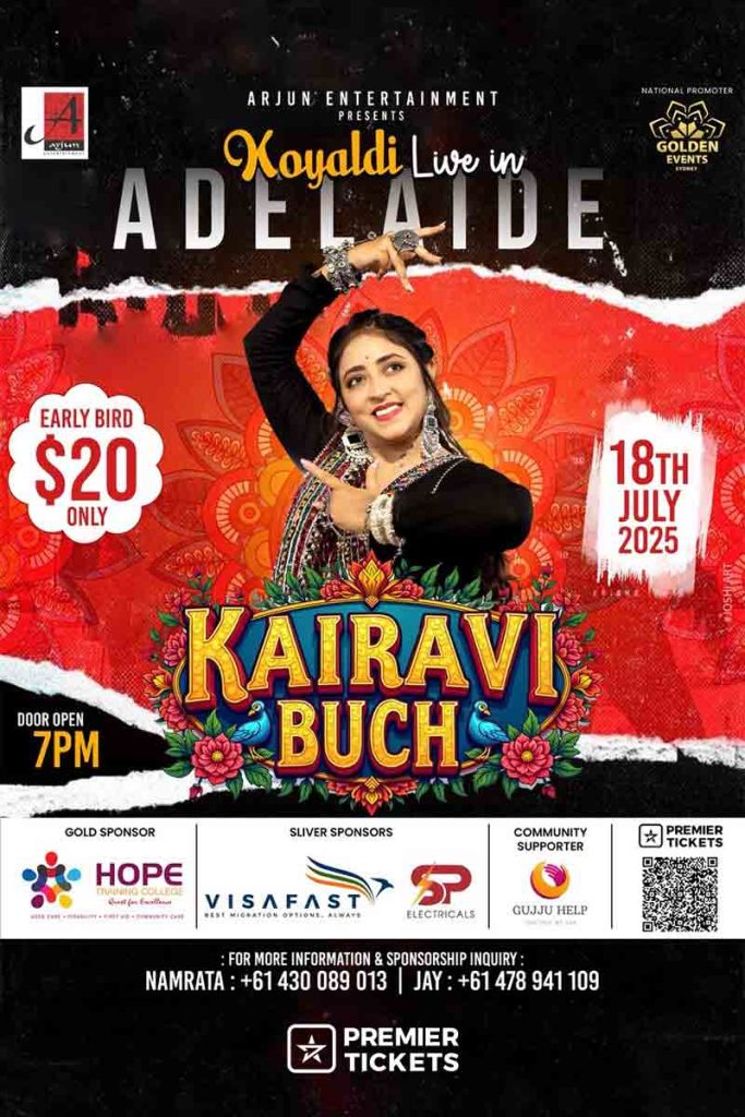Koyaldi Live in Adelaide 2025 - Kairavi Buch