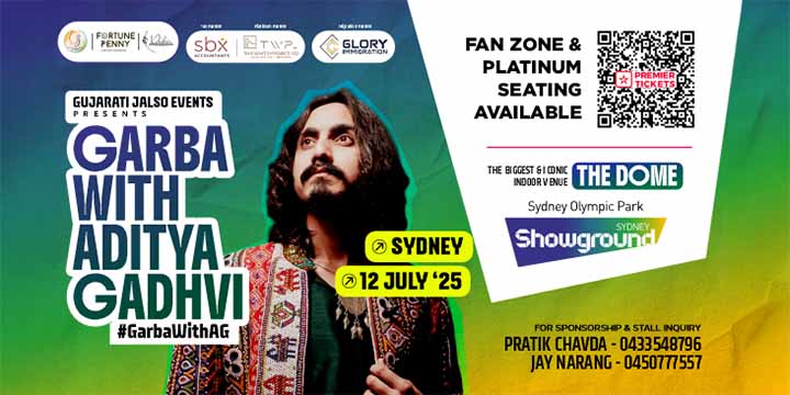Garba with Aditya Gadhavi - Sydney Olympic Park 2025