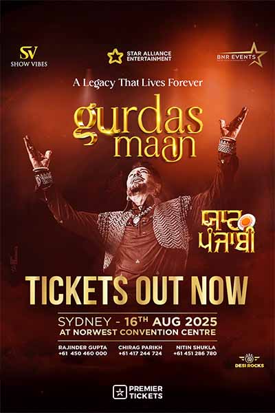 Gurdas Maan Live in Sydney - Yaar Punjab Tour 2025