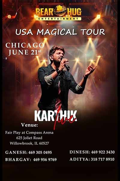 Karthik Live – Magic Tour CHICAGO (Telugu) 2025