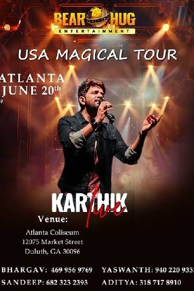 Karthik Live - Magic Tour - ATLANTA (Telugu) Karthik Live - Magic Tour - ATLANTA (Telugu)
