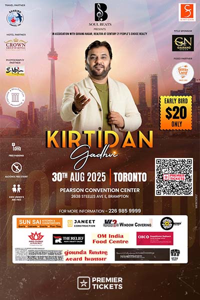 Rang Che Gujarat 2025 by Kirtidan Gadhvi in Brampton