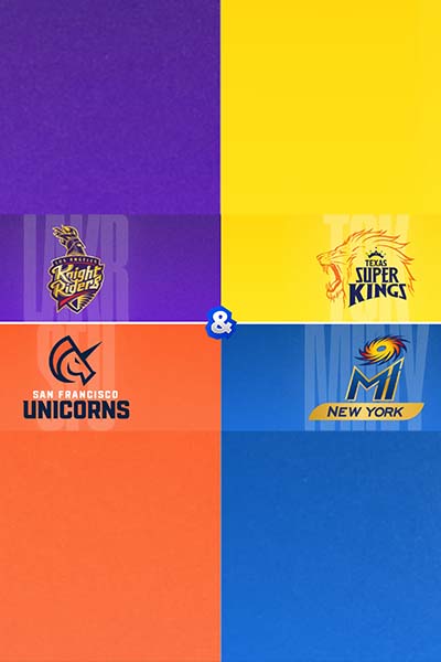 LA Knight Riders vs. Texas Super Kings & San Francisco Unicorns vs. MI New York