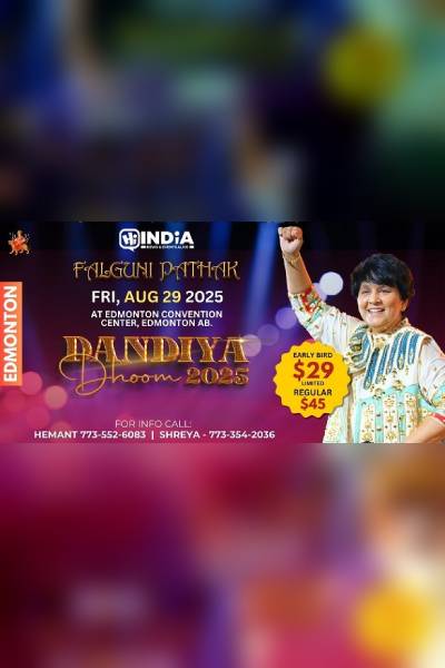 Falguni Pathak Navratri Garba - Edmonton 2025 Falguni Pathak Navratri Garba - Edmonton 2025