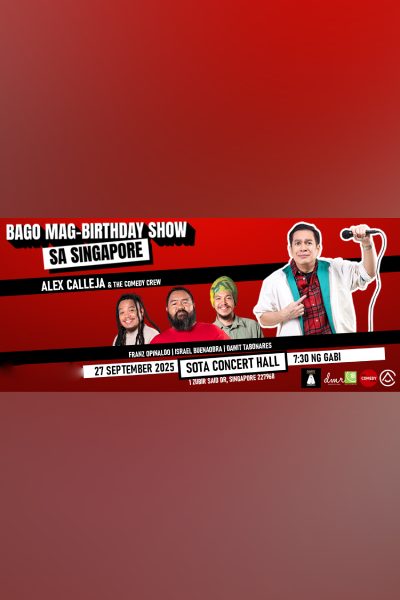ALEX CALLEJA Bago Mag-Birthday Show sa Singapore