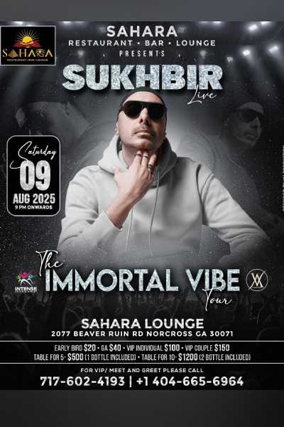 Sukhbir Live In Atlanta Immortal VibeTour 2025 Sukhbir Live In Atlanta Immortal VibeTour 2025