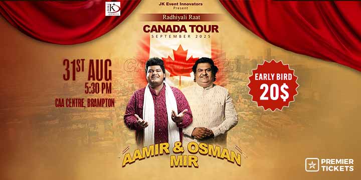 Radhiyali Raat with Aamir & Osman Mir Live In Brampton 2025