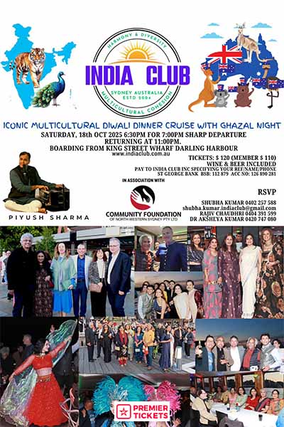 Iconic Multicultural Diwali Dinner Cruise with Ghazal Night - 2025