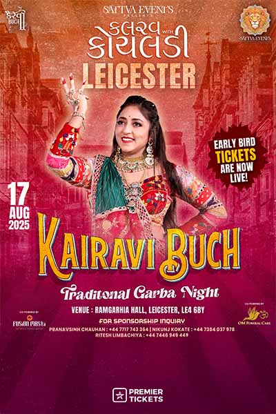 Pre-Navratri with Kairavi Buch in LEICESTER – 2025