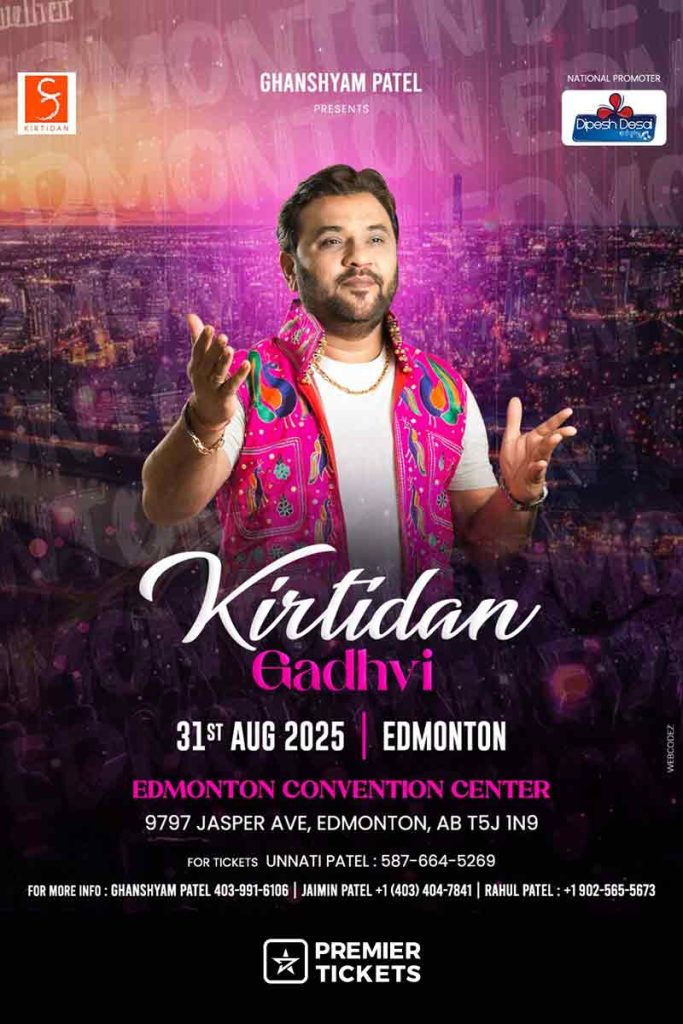 Rang Che Gujarat 2025 by Kirtidan Gadhvi in Edmonton
