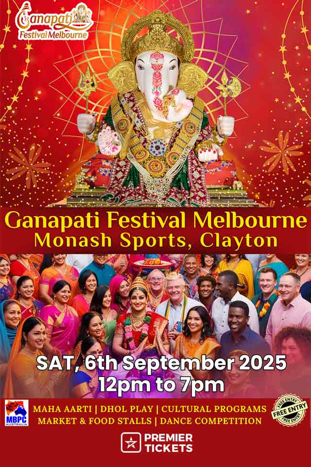 GANAPATI FESTIVAL MELBOURNE 2025 – MULTICULTURISUM, FOOD & FAITH