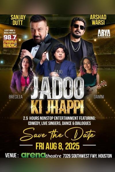 Jadoo Ki Jhappi with Sanjay Dutt & Arshad Warsi Houston 2025
