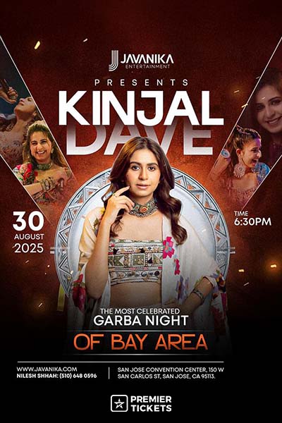 Kinjal Dave – The Most Celebrated Garba Night 2025