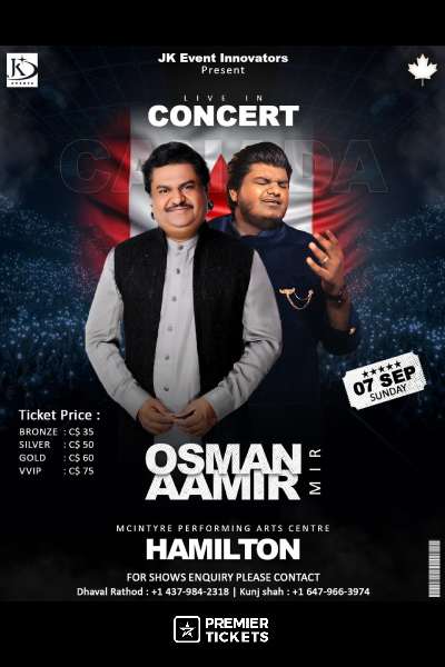 Aamir & Osman Mir Live in Concert Hamilton 2025