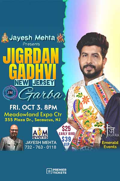 Vhalam Navratri 2025 With Jigardan Gadhavi in New Jersey Vhalam Navratri 2025 With Jigardan Gadhavi in New Jersey