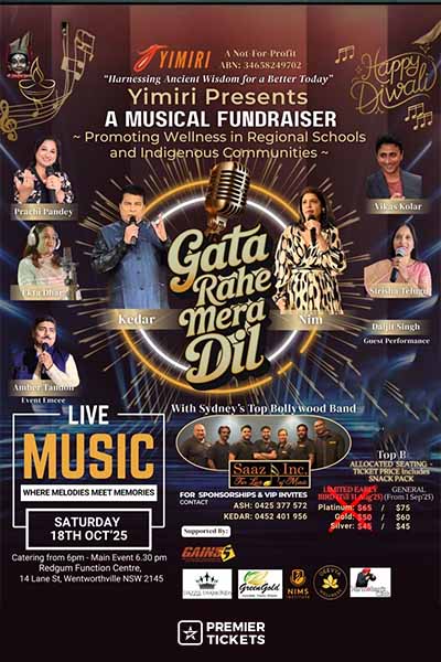 Gaata Rahe Mera Dil – A Yimiri Musical Fundraiser 2025