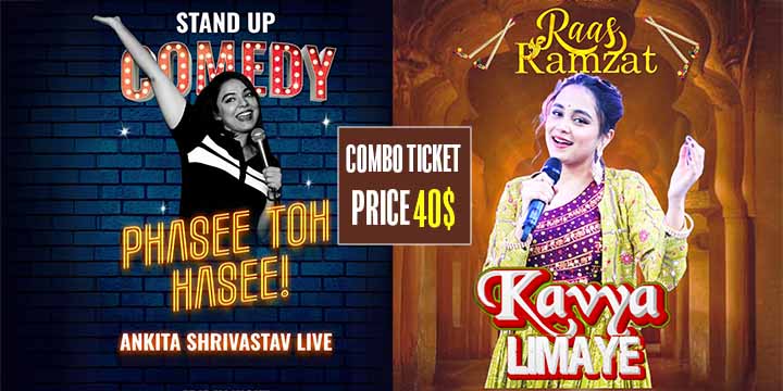 Entertainment Combo Comedy & Garba - Featuring Ankita Shrivastav & Kavya Limaye