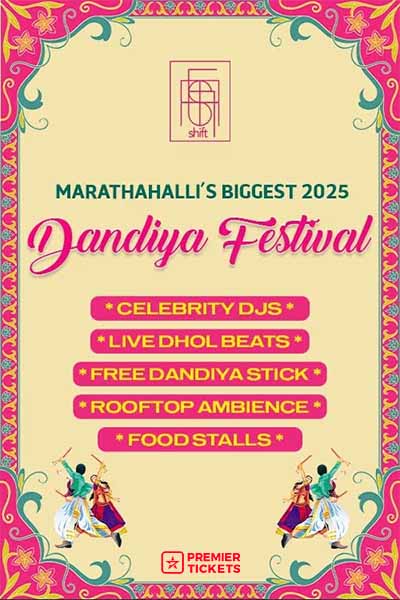 Marathahalli Luxurious Dandiya at Shift Rooftop - 2025