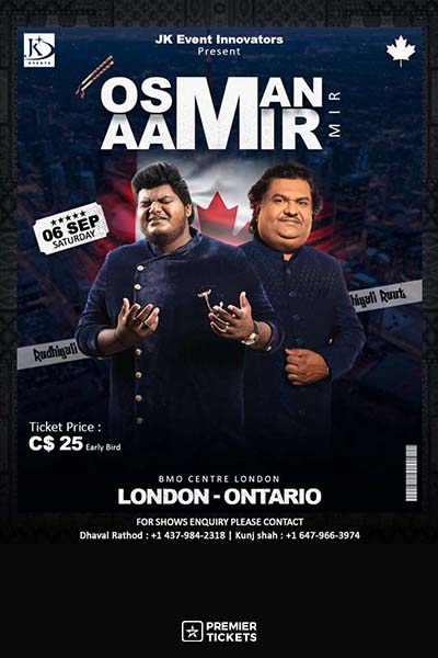 Radhiyali Raat with Aamir & Osman Mir Live in Ontario London 2025 Radhiyali Raat with Aamir & Osman Mir Live in Ontario London 2025