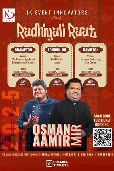 Radhiyali Raat with Aamir & Osman Mir Live in Ontario London 2025