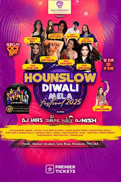 HOUNSLOW DIWALI MELA OUTDOOR & INDOOR FESTIVAL 2025