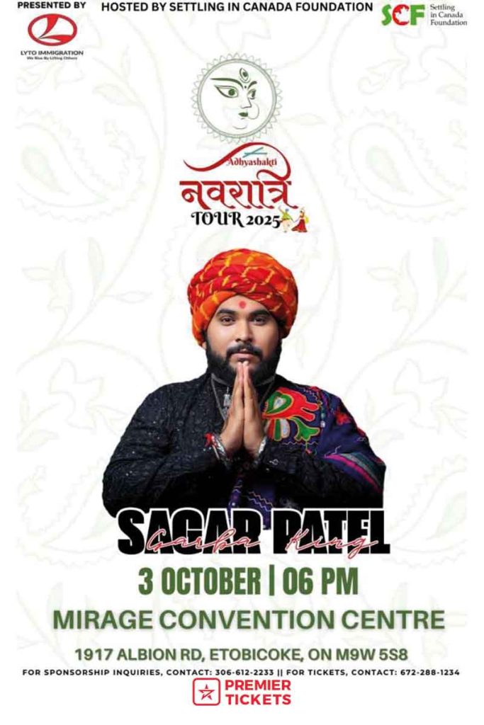 Sagar Patel Adhyashakti Navratri Garba 2025 in Mississauga (3rd Oct)