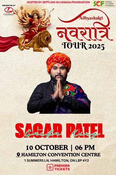 Sagar Patel Adhyashakti Navratri Garba 2025 in Hamilton