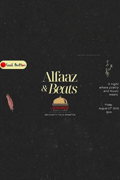Alfaaz And Beats – Singing and Poetry Open Mic