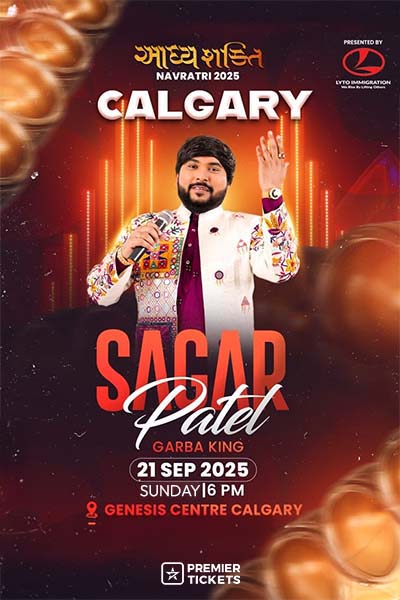 Sagar Patel Adhyashakti Navratri Garba in Calgary - 2025