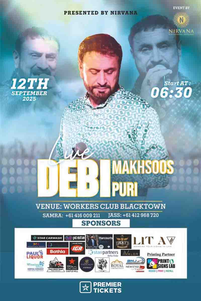 Debi Makhsoos Puri Live in Blacktown Debi Makhsoos Puri Live in Blacktown