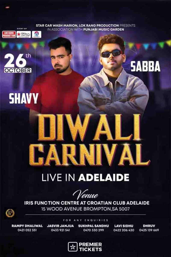 DIWALI CARNIVAL - LIVE IN ADELAIDE