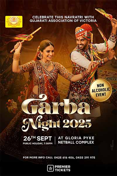 Gujarati Association of Victoria Garba Night 2025 - Melbourne Gujarati Association of Victoria Garba Night 2025 - Melbourne