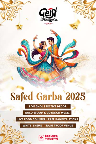 Safed Gujarati Garba - 2025 OMR at Geist white Arena