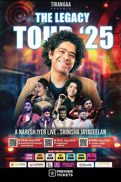 The Legacy Tour 2025 Naresh Iyer Live - Leicester