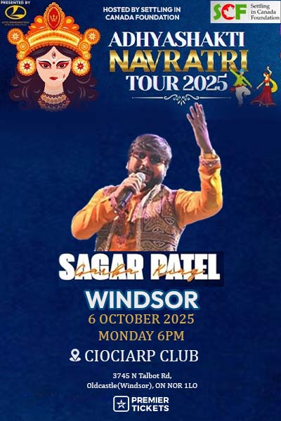 Sagar Patel Adhyashakti Navratri Garba 2025 in Windsor