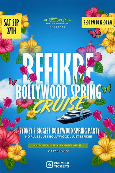 BEFIKRE- Bollywood Spring Cruise Sydney 2025