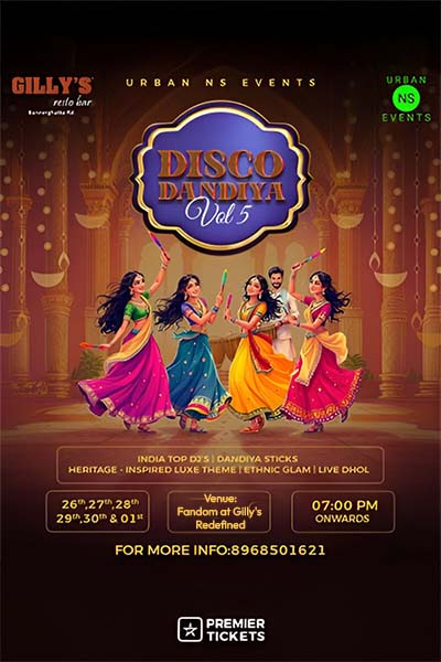 Disco Dandiya Vol 5 Navratri 2025 – Fandom at Gilly’s Redefined